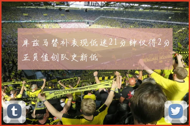 库兹马替补表现低迷21分钟仅得2分正负值创队史新低